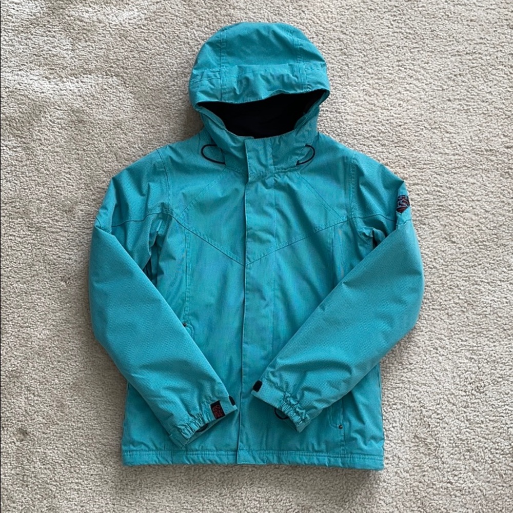 Bonfire Snowboarding Jacket - Small Petite - Teal